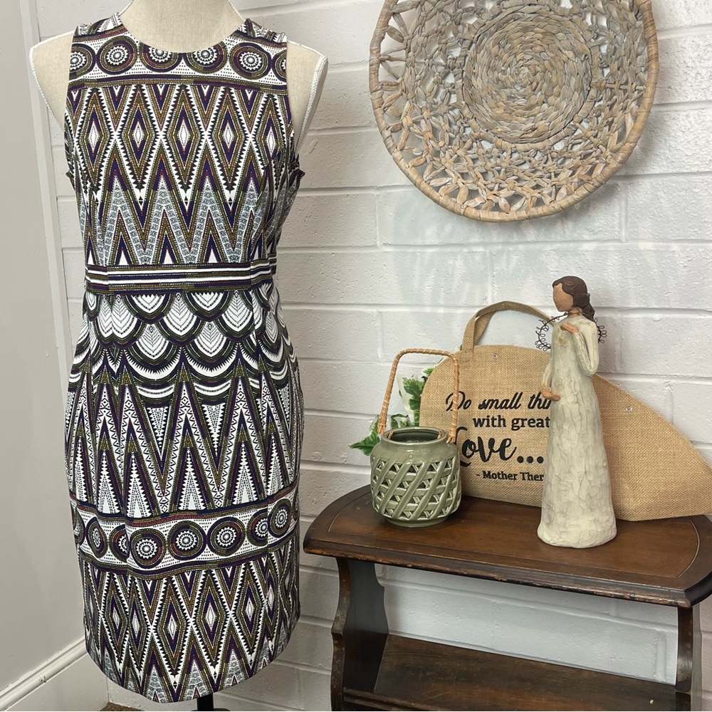 H&M Multi-colored Pencil Dress Size Medium